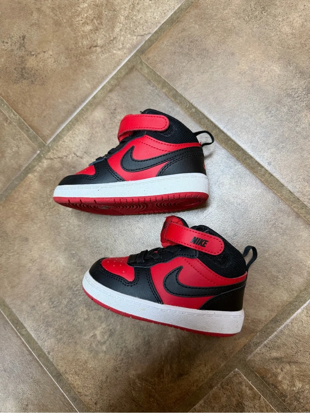 Nike Red & Black Toddler High-Top Sneaker
